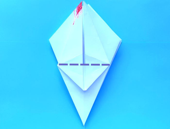 Origami Kuifibis vouwen
