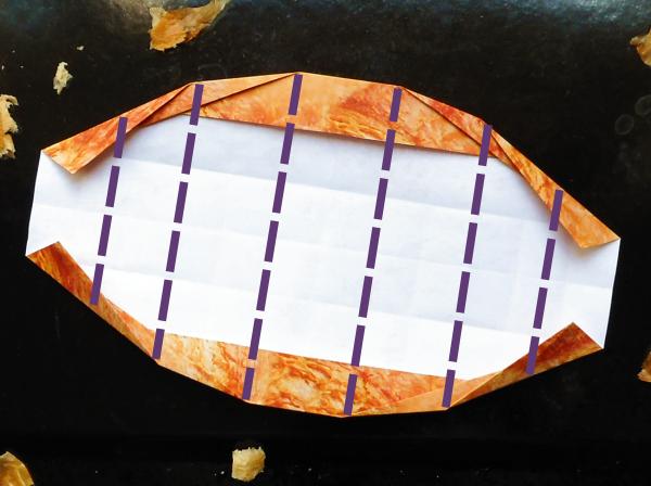 Origami croissant maken Origami croissant maken