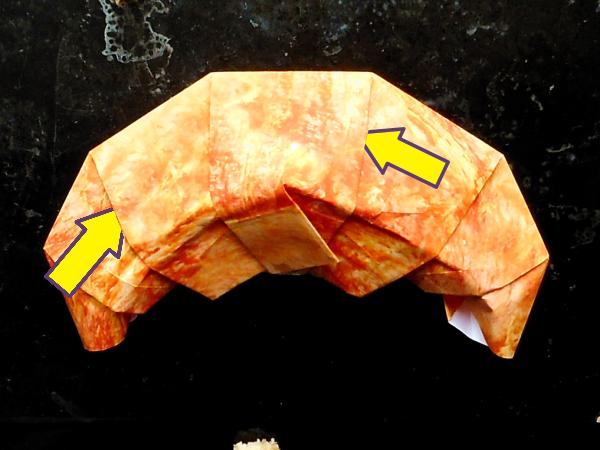 Origami croissant maken Origami croissant maken