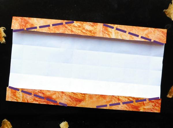 Origami croissant maken Origami croissant maken