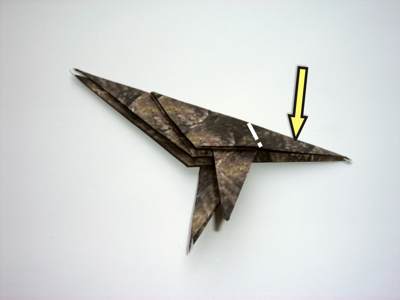 origami kraai