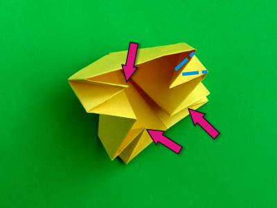 instructions for making an origami crown