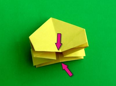 instructions for making an origami crown