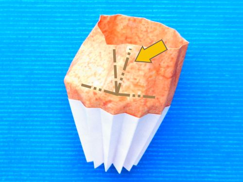 Make paper Origami cupcakes
