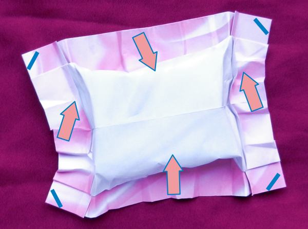 Fold an Origami cushion