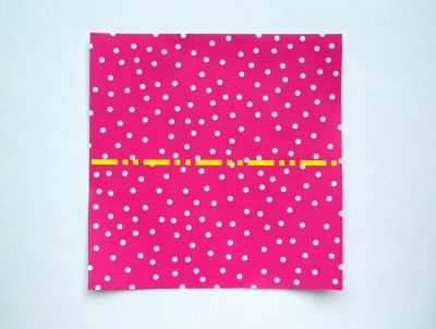 origami polka dot folding paper for making a photoframe