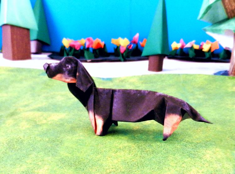 Origami Dachshund