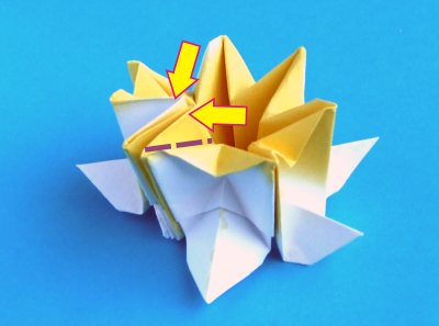 Origami Narcis vouwen