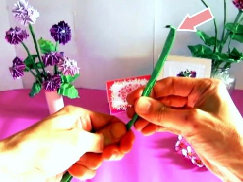 Make Origami Dahlia flowers