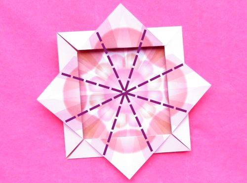 Make Origami Dahlia flowers Make Origami Dahlia flowers