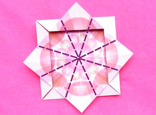 Make Origami Dahlia flowers