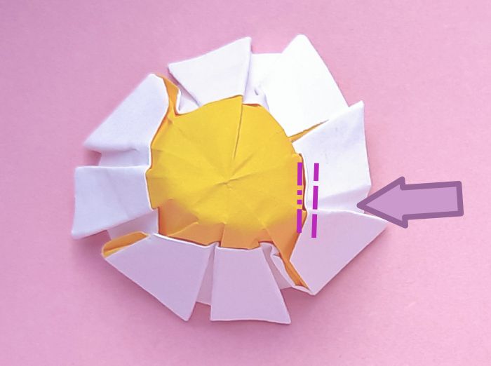 Make Origami Daisy flowers