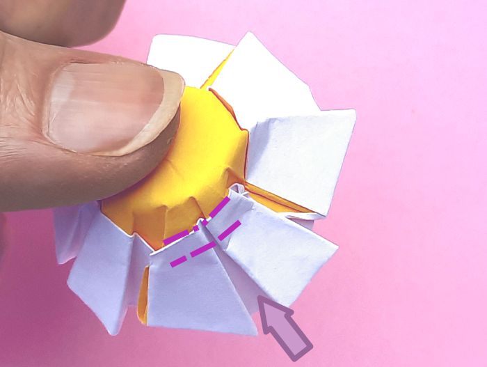 Make Origami Daisy flowers Make Origami Daisy flowers