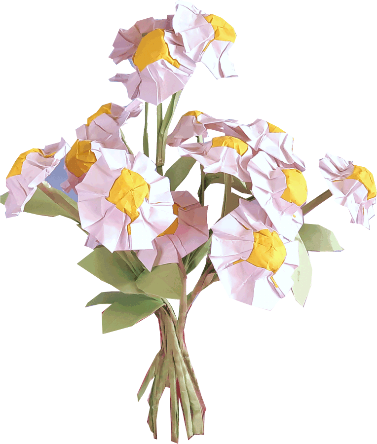 Origami Daisies Origami Daisies