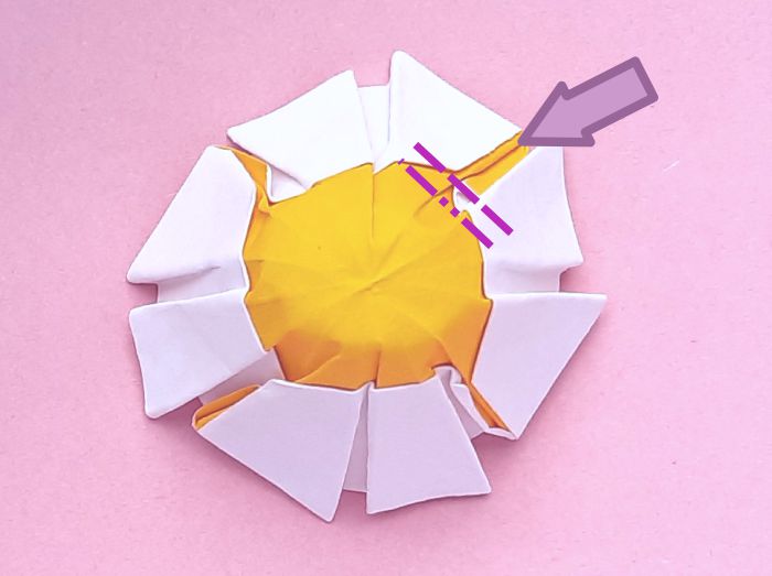 Make Origami Daisy flowers