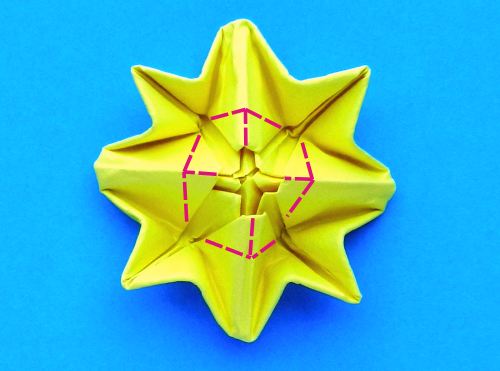 Fold an Origami Dandelion flower Fold an Origami Dandelion flower