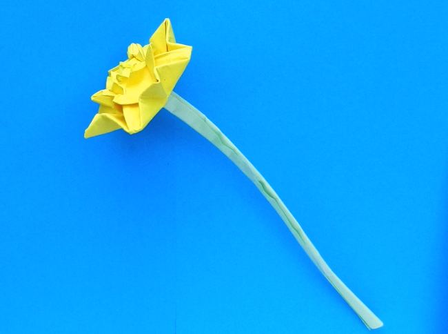 Origami Dandelion flower Origami Dandelion flower