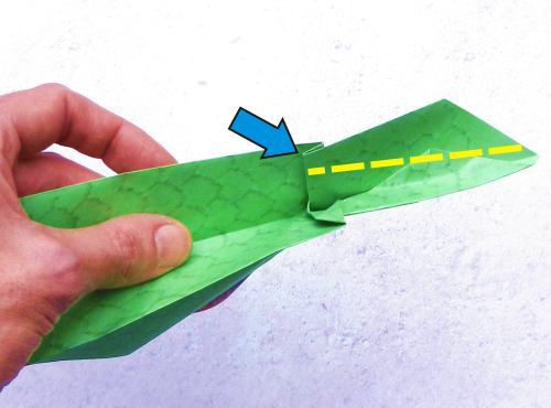 origami Dimetrodon folding instructions