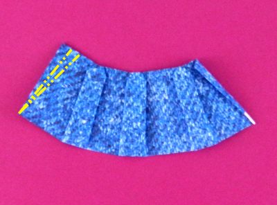 how to fold an origami denim skirt