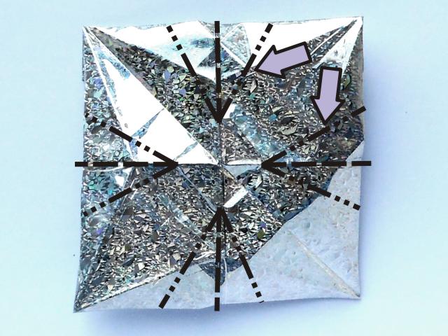 Origami Diamant vouwen