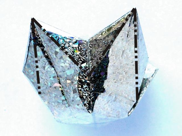 Origami Diamant vouwen