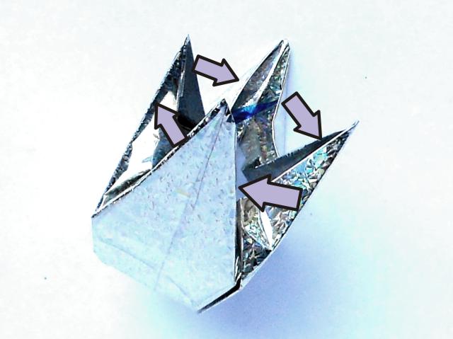 Origami Diamant vouwen