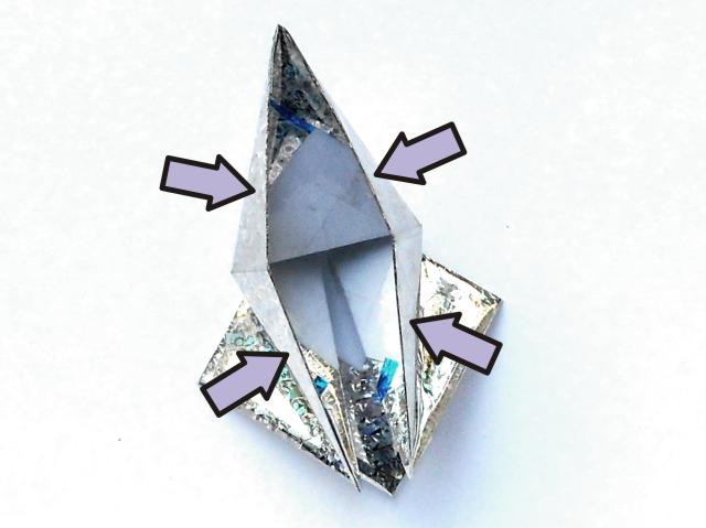 Origami Diamant vouwen