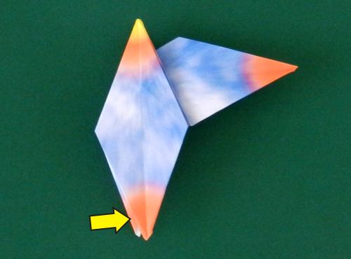 how to fold an origami Dimorphodon