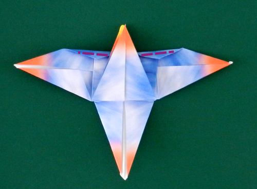 how to fold an origami Dimorphodon