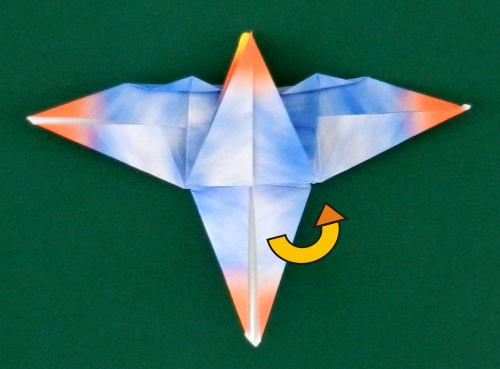 how to fold an origami Dimorphodon