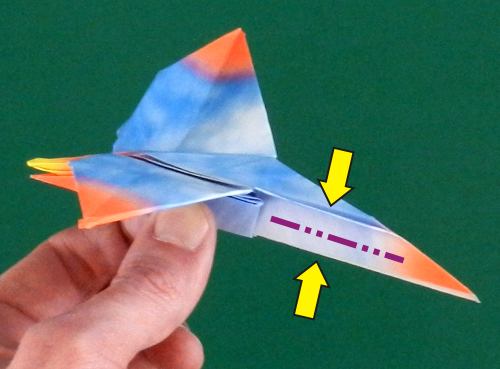 how to fold an origami Dimorphodon