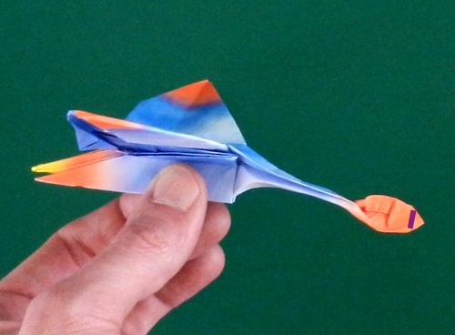 how to fold an origami Dimorphodon