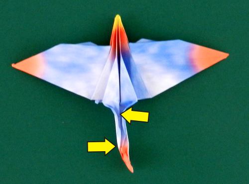 how to fold an origami Dimorphodon