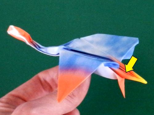 how to fold an origami Dimorphodon