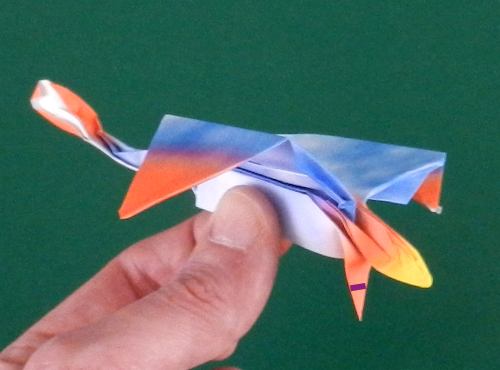 how to fold an origami Dimorphodon