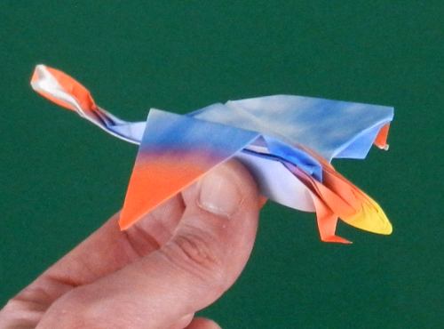 how to fold an origami Dimorphodon