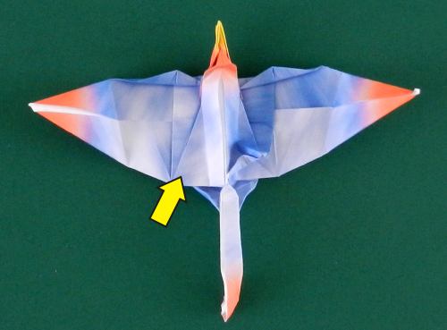 how to fold an origami Dimorphodon