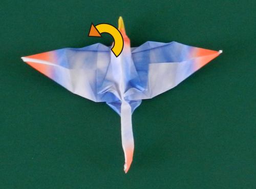 how to fold an origami Dimorphodon