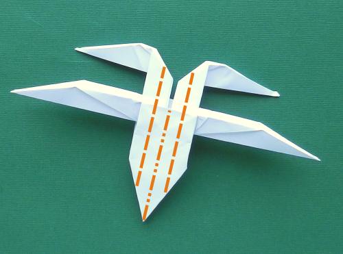 Origami Velociraptor folding diagrams