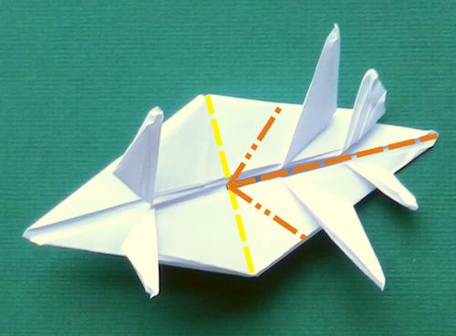 Origami Velociraptor folding diagrams