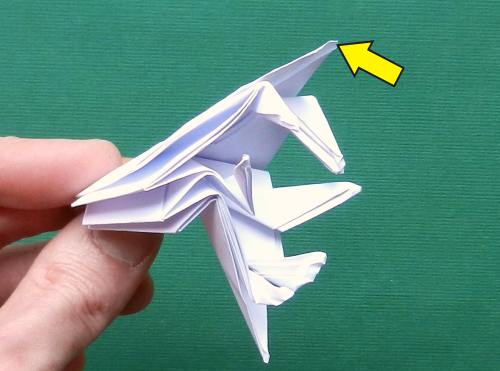 Origami Velociraptor folding diagrams