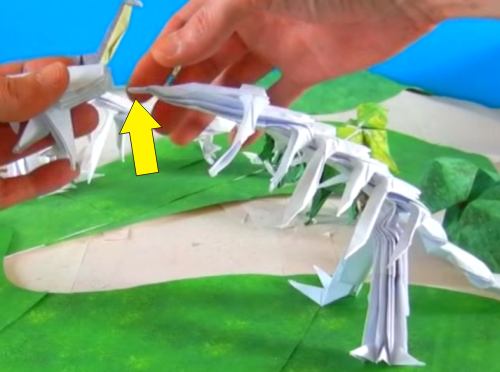 Origami Velociraptor folding diagrams