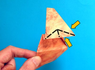 step by step origami dog folding instructions