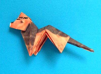 step by step origami dog folding instructions