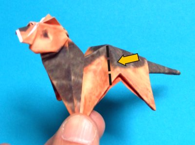 step by step origami dog folding instructions