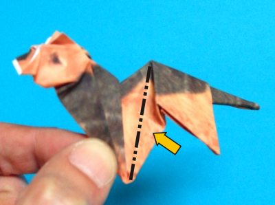 step by step origami dog folding instructions