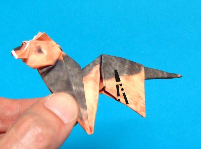 step by step origami dog folding instructions