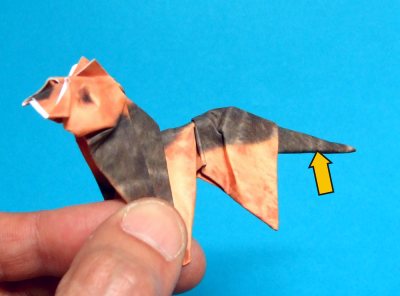 step by step origami dog folding instructions