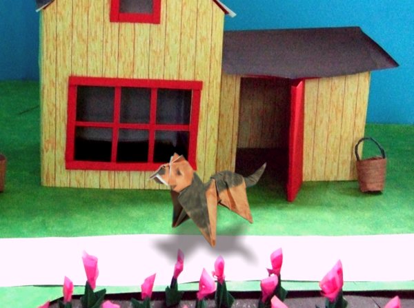 hond die het huis bewaakt hond die het huis bewaakt