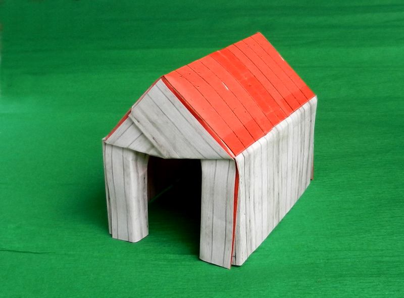 Origami Dog House
